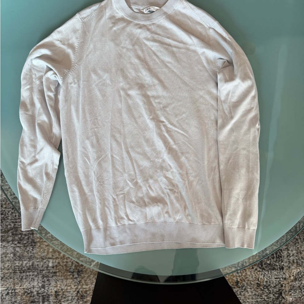 Zara Men's light gray Sweater